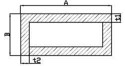 Tubo quadrato FRP