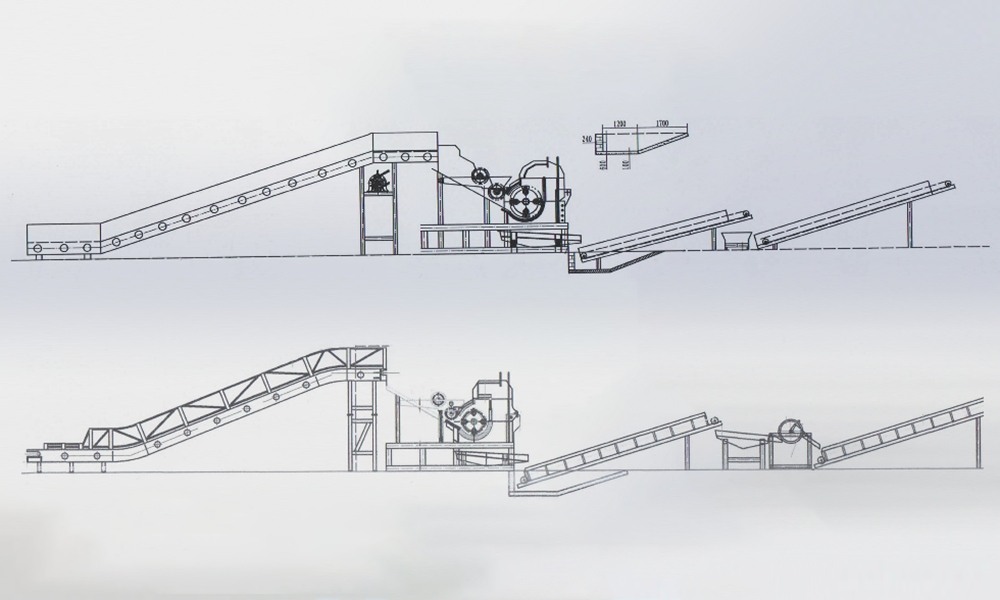 SCRAP METAL CRUSHING LINE