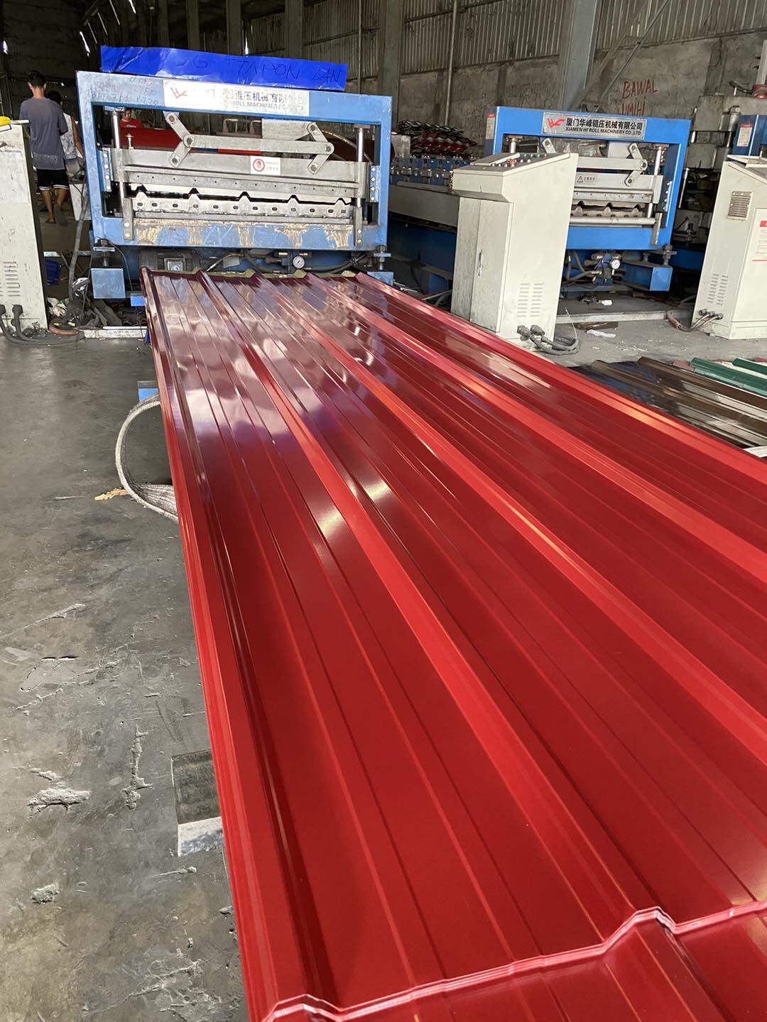 galvanized/colour corrugated roof plate