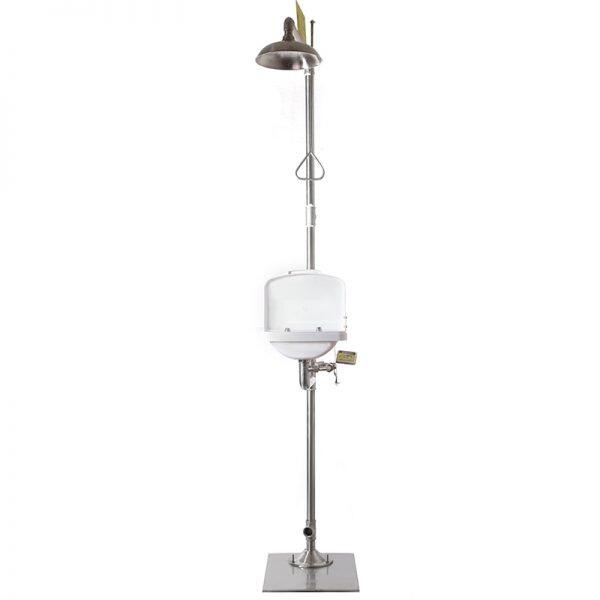 6610 d compound emergency shower and eye wash station with eyewash bowl lid(pvc)