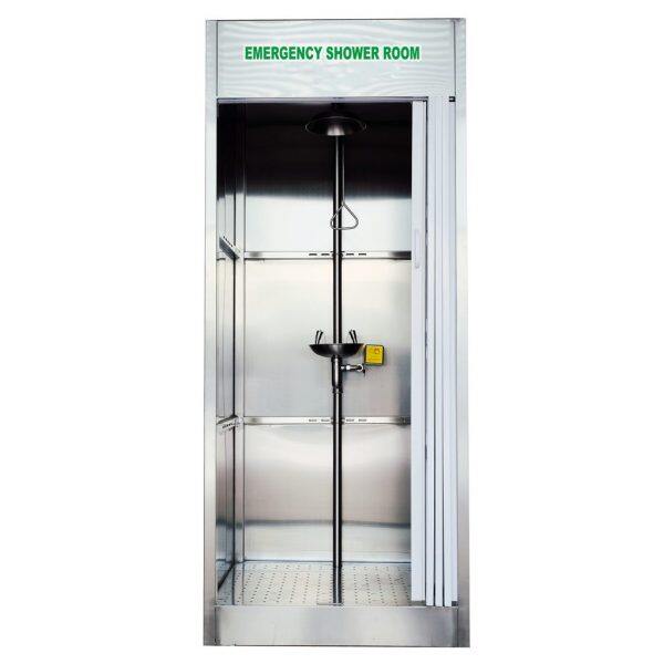 daao6604 enclosed emergency shower and eye wash room