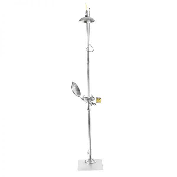 daao6610 x compound emergency shower and eye wash station with lid