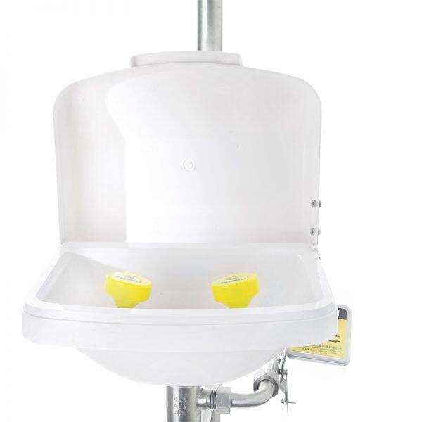 6610 d compound emergency shower and eye wash station with eyewash bowl lid(pvc)