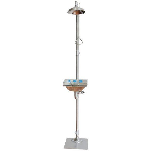 6610 d (ss) compound emergency shower and eye wash station with eyewash bowl lid(stainless steel)