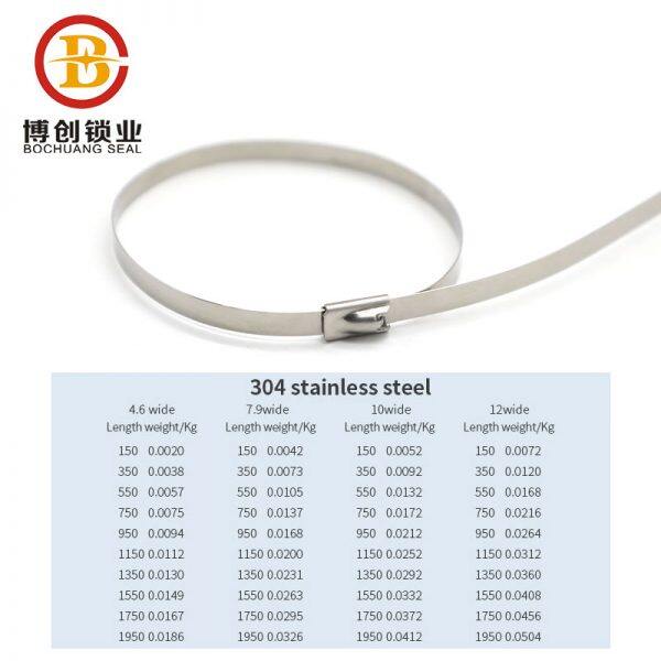 bcst003 self locking stainless steel locking wire ties