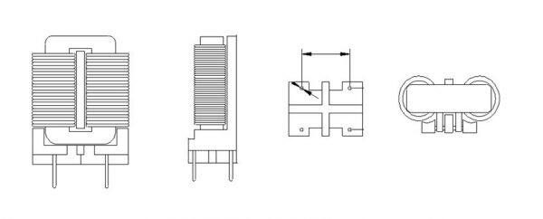 sq series common mode choke low leakage flux power inductor coil inductors