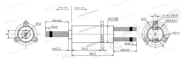 capsule hdmi signal slip ring