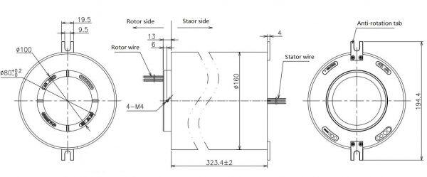 servo motor slip rings