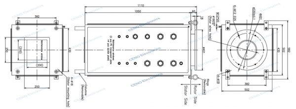 high current carbon brush slip rings