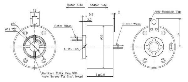 through hole slip rings