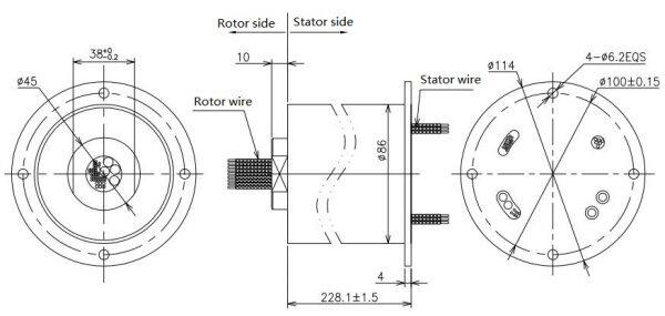 servo motor slip rings
