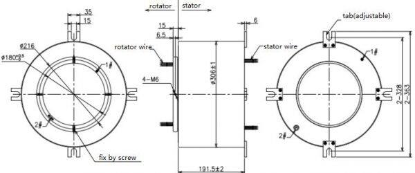 thermo couple slip rings