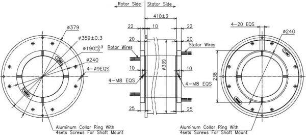 large size slip rings
