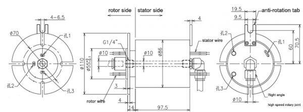 integrate pneumatic rotary unions