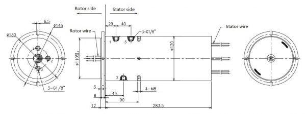integrate pneumatic slip rings