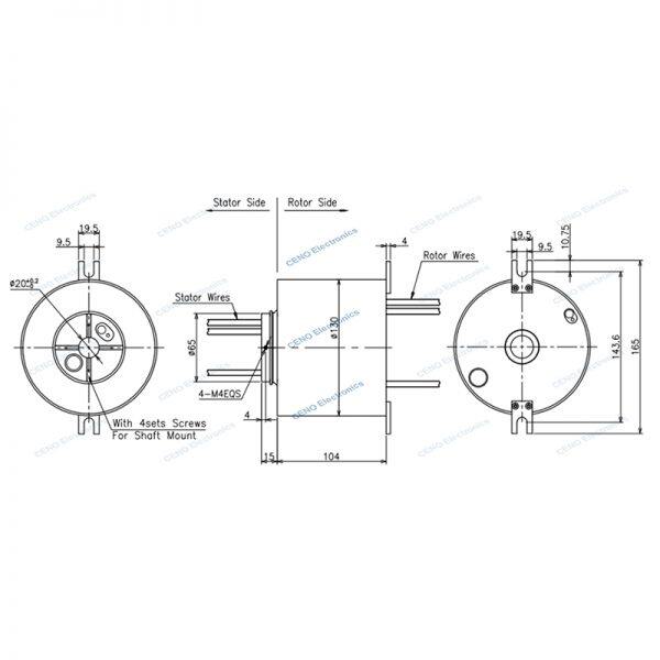 waterproof slip ring