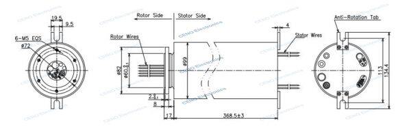 encoder integrated slip ring