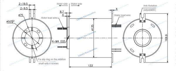 water proof slip ring