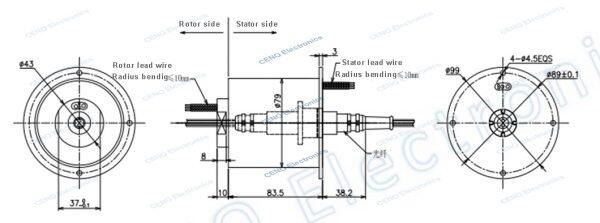 integrated forjs slip ring