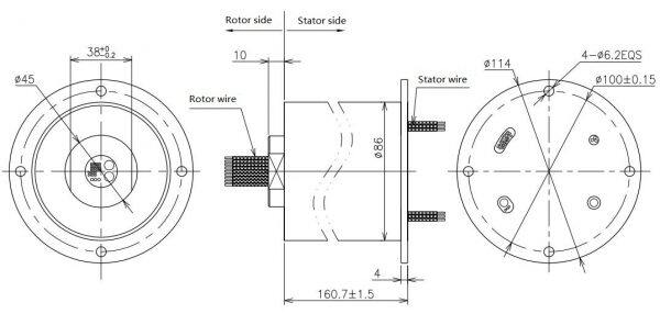 servo motor slip rings