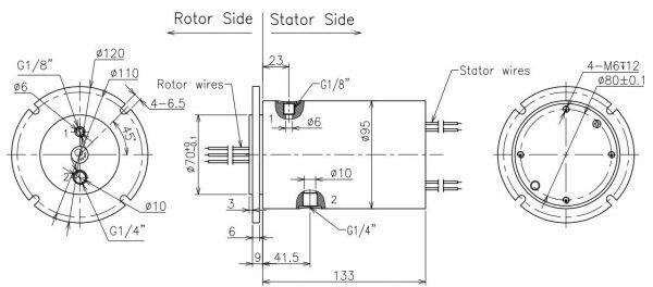integrate pneumatic slip rings