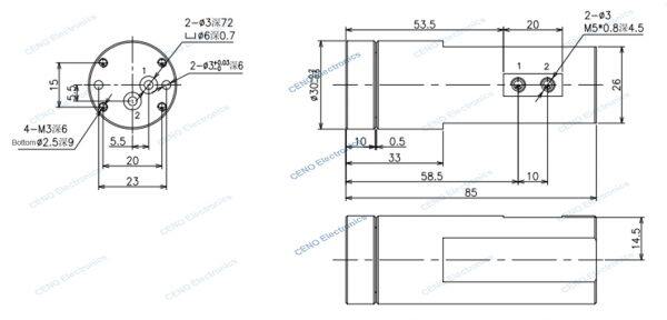qcn02m5 00 pneumatic rotary union