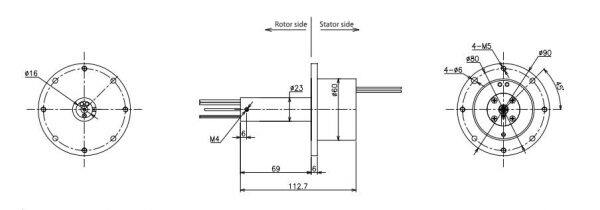 low temperature slip rings