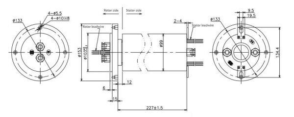 integrate pneumatic/hydraulic rotary unions