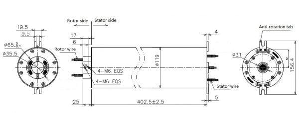 multi channels slip rings