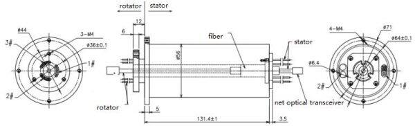 integrate fiber optic rotary joint