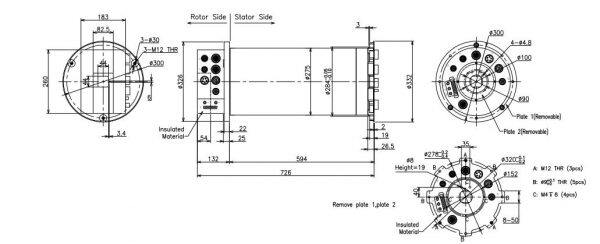 integrate fiber optic rotary joint slip rings