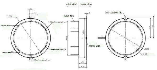 large size slip rings