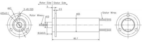 power signal + rf slip rings