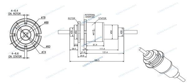 fcn0231g 67a 08 ip68 ll forjs slip ring