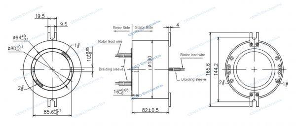 low temperature slip ring