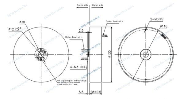 pancake slip rings