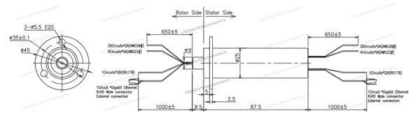 hdmi high definition slip rings