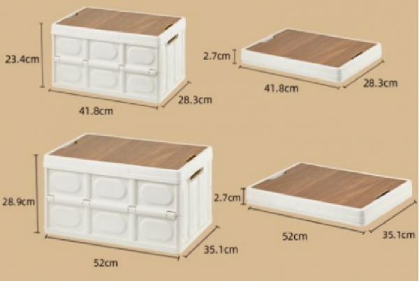 foldable storage container in 2 sizes