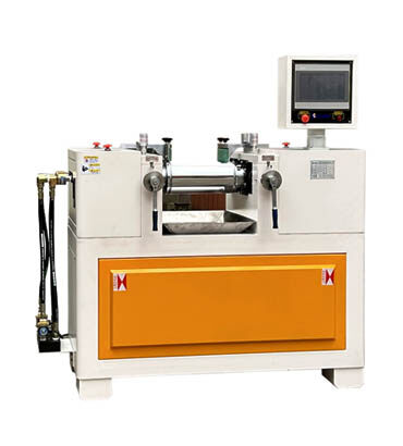 ポリマーspkl 013用plc付き3インチ実験室2つのロールミル