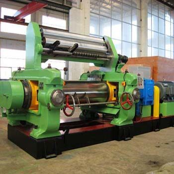 rubber mixing mill with stock