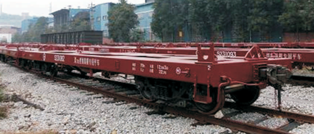 container specific flat wagon