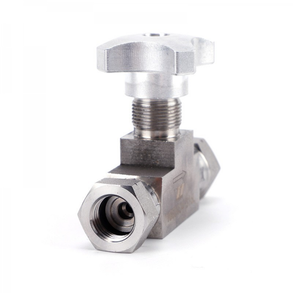 all steel 316l pressure gauge throttle valve
