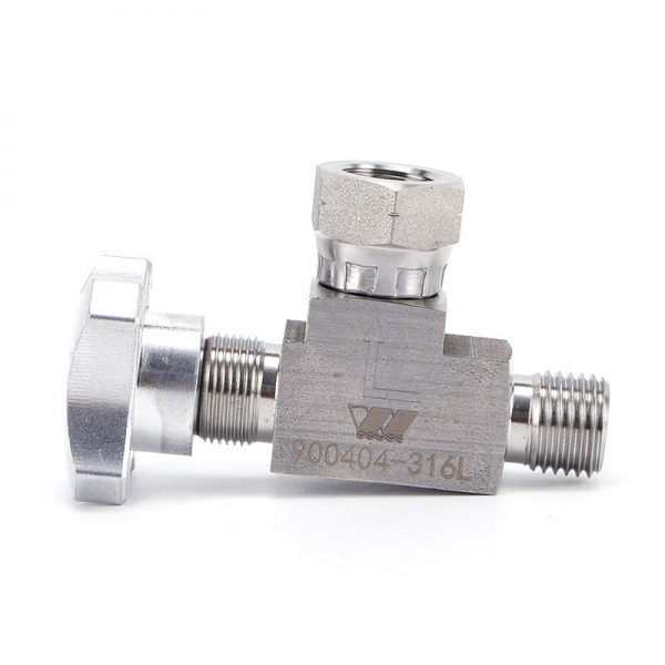 all steel 316l pressure gauge throttle valve