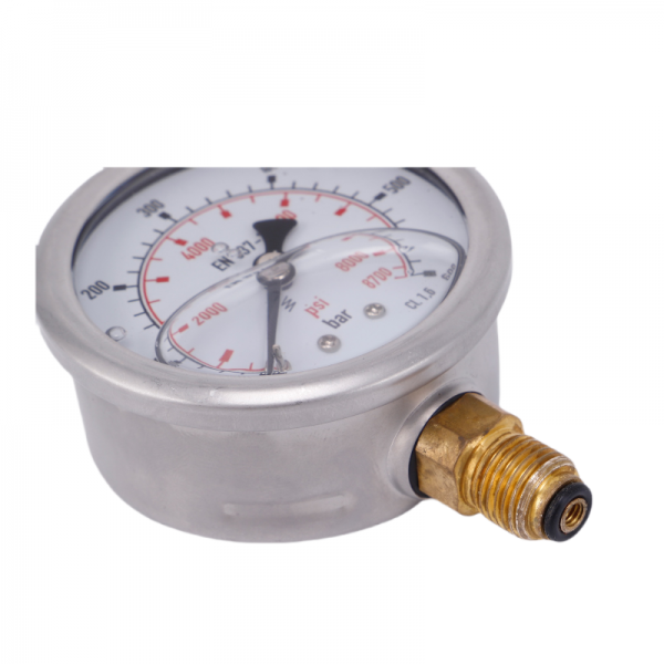 yn63 all steel shock proof pressure gauge
