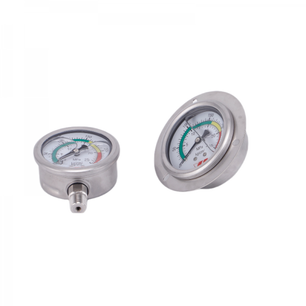 yn63 all steel shock proof pressure gauge