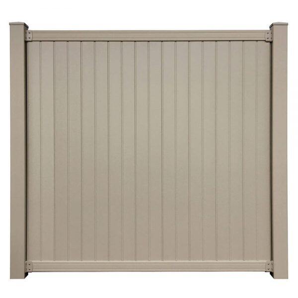 Pannelli per recinzione e cancello per la privacy Belfast 6' x 6' marrone chiaro
