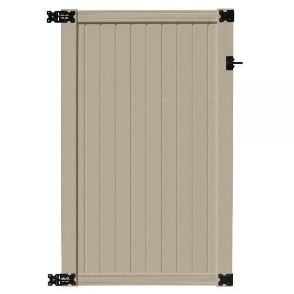 Pannelli per recinzione e cancello per la privacy Belfast 6' x 6' marrone chiaro
