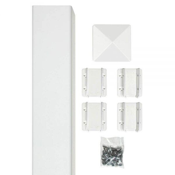6' x 6' belfast privacy fence panels and gate white
