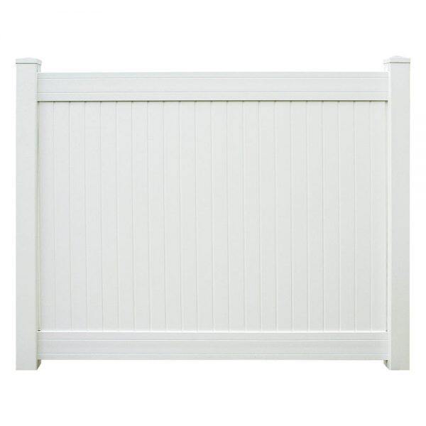 Pannelli per recinzione e cancello per la privacy Wexford, 6' x 8', colore bianco sabbia