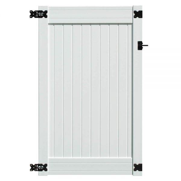 Pannelli per recinzione e cancello per la privacy Wexford, 6' x 8', colore bianco sabbia